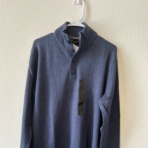 NWT Mens Banana Republic Sweater L Navy